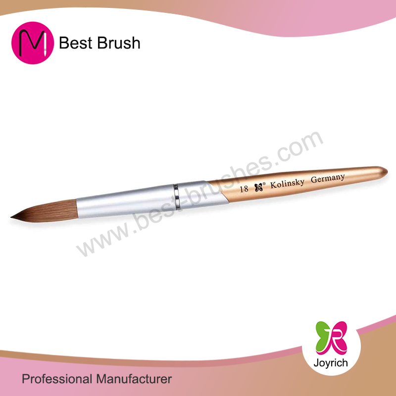 Χρυσή λαβή Kolinsky Acrylic Nail Brush
