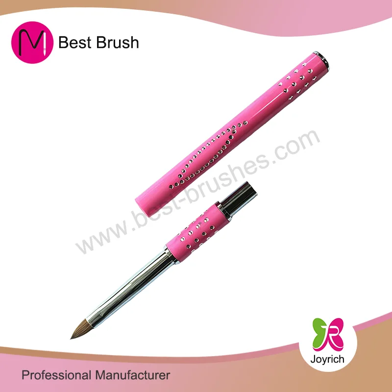 Βούρτσα νυχιών Pink Metal Kolinsky 3D